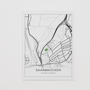 Stadion Map Saarbrücken