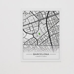 Mappa dello stadio Barcellona