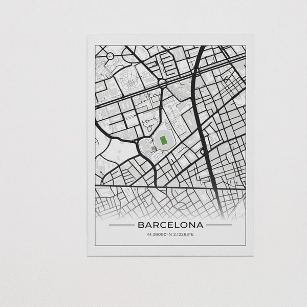 Stadion Map Barcelona