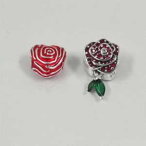 Set di due ciondoli Pandora Roses Are Red
