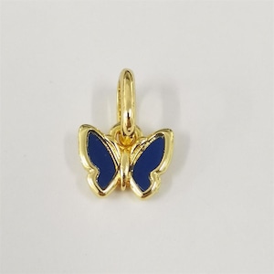 Pandora Blue Butterfly Mini Dangle Charm