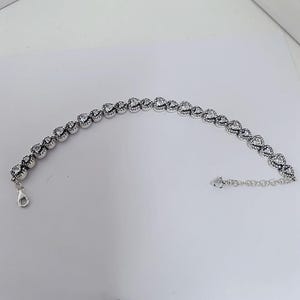 Pandora Silver S925 ALE Halo Hearts Bracelet