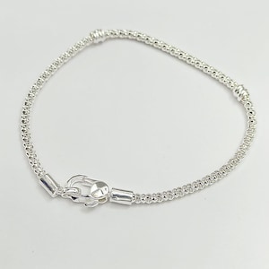 Pandora Silver S925 ALE Studded Clasp & Chain Bracelet