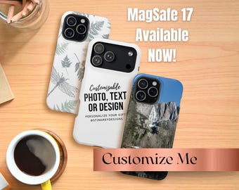 Personalize Your Magsafe iPhone 17 Case | Custom MagSafe Phone Cases | iPhone 16 Case | iPhone 15 Case | Pro, Max, Plus & 13 Mini Cell Phone