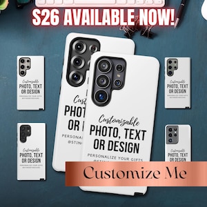 Custom Samsung S26 Ultra Phone Case | Personalized Galaxy S25, S24, S23, S22, S21, S20 | Android Plus, Ultra, FE Series | Photo, Name Cases
