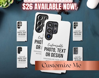 Custom Samsung S26 Ultra Phone Case | Personalized Galaxy S25, S24, S23, S22, S21, S20 | Android Plus, Ultra, FE Series | Photo, Name Cases