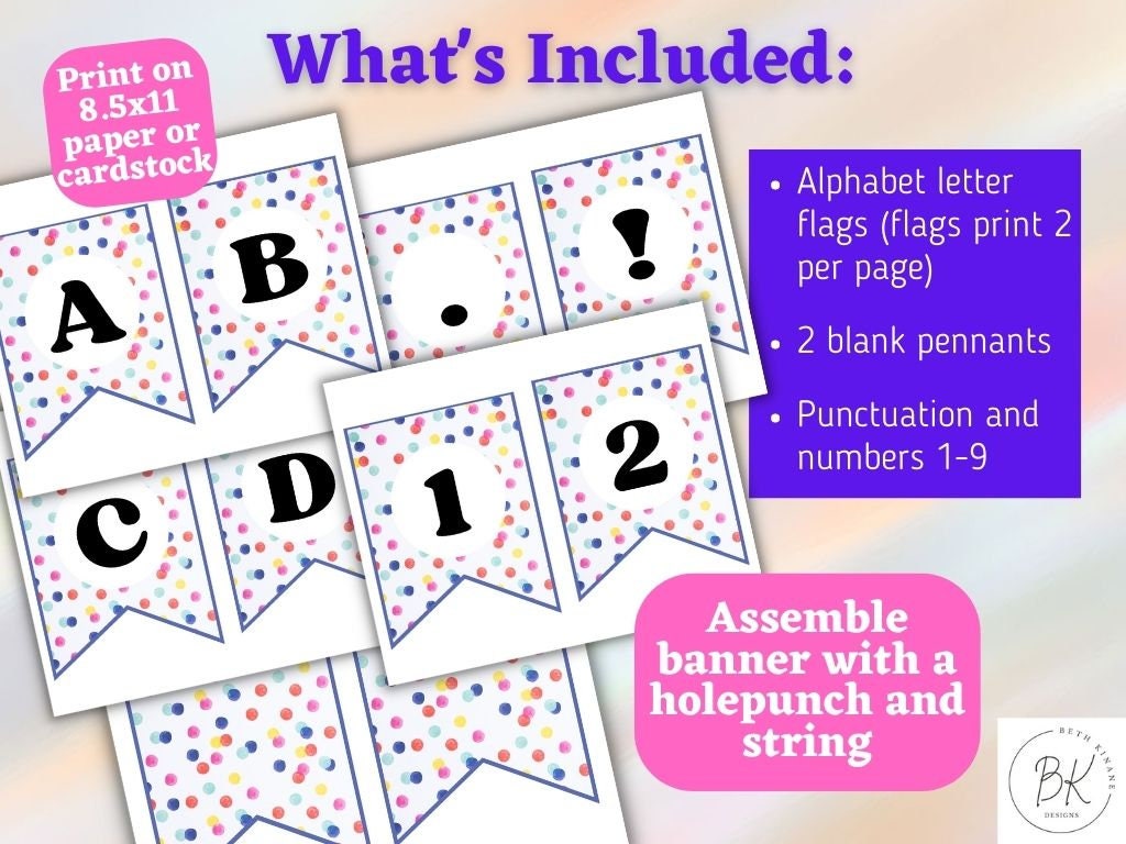 Party Banner Printable Party Banner Custom Printable Banner DIY Party Banner Printable Party Banner Custom Printable Banner DIY