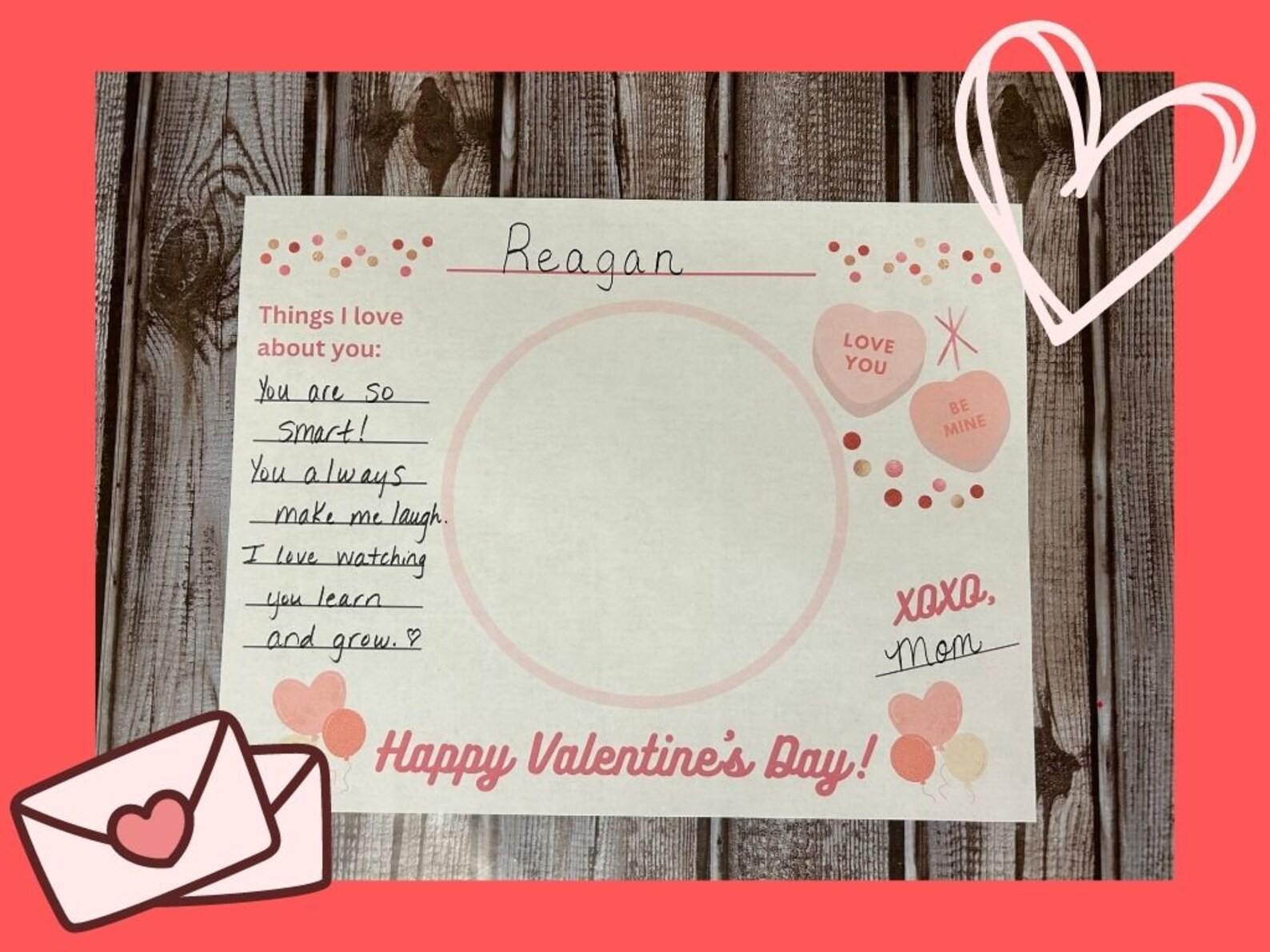 Valentine Placemat Printable, Valentine Printable, Valentines Day ...