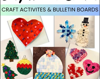 Winter Crafts, Christmas Craft for Preschool Kindergarten, Valentine's Day Craft, Winter Crafts Preschool, Winter Crafts for Toddlers