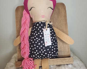 Handmade dolls, cotton dolls, plush dolls, rag dolls, plushies, red hair dolls