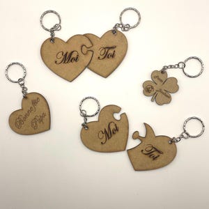 Free customization wooden key ring