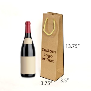 Personalized wine gift bags, custom wine gift bags, wine bottle gift bags, Custom Wine Bag, paper bag for bottles (wine, champagne, etc.),