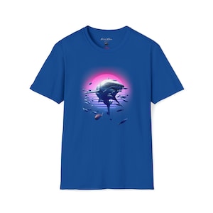 80er Retro Hai T-Shirt - &quot;&quot;The One&quot;&quot;&quot;