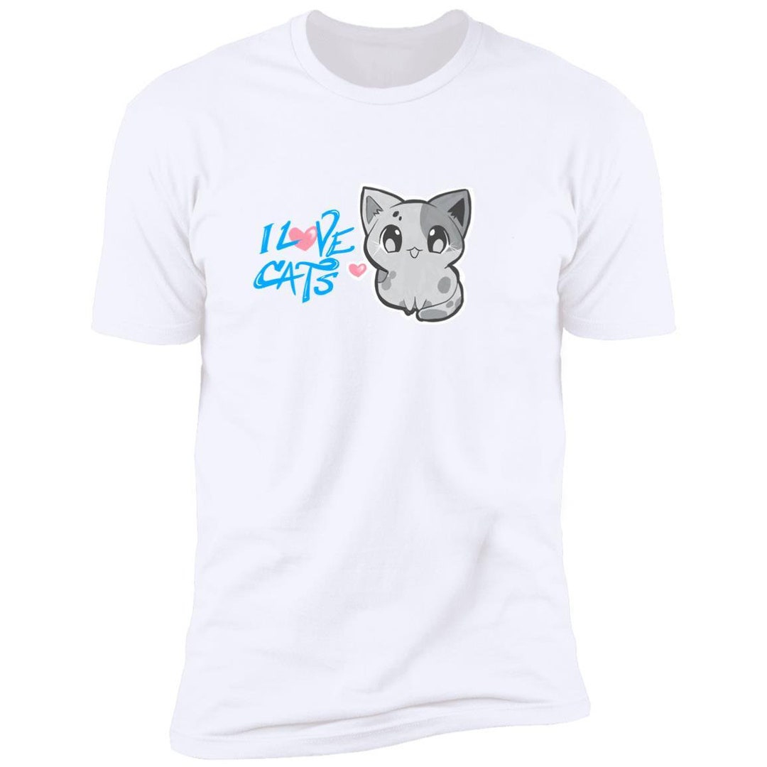I Love Cats Unisex T Shirt Cat Lover Cute Shirt Cat Face Etsy