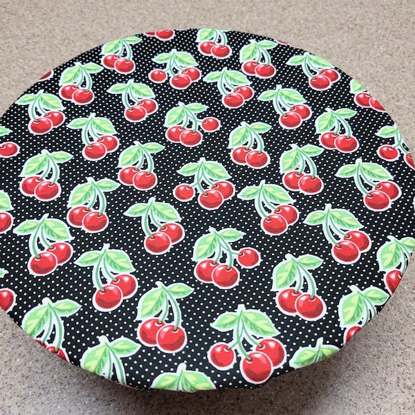 Reusable Bowl Cover, Reversible Container Lid, Double-Sided Fabric Bowl Cover, Dough Proofing Cover, Cover Food or Skillet