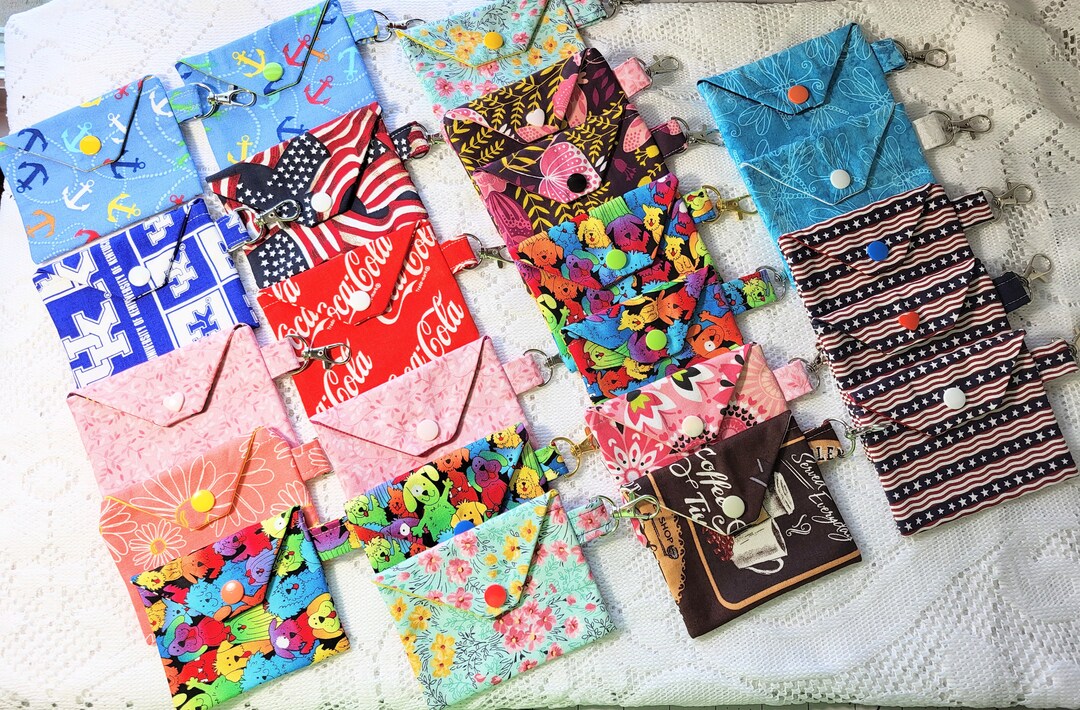 Key Fob Wallet Credit Card Wallet Mini Money Pouch With Etsy