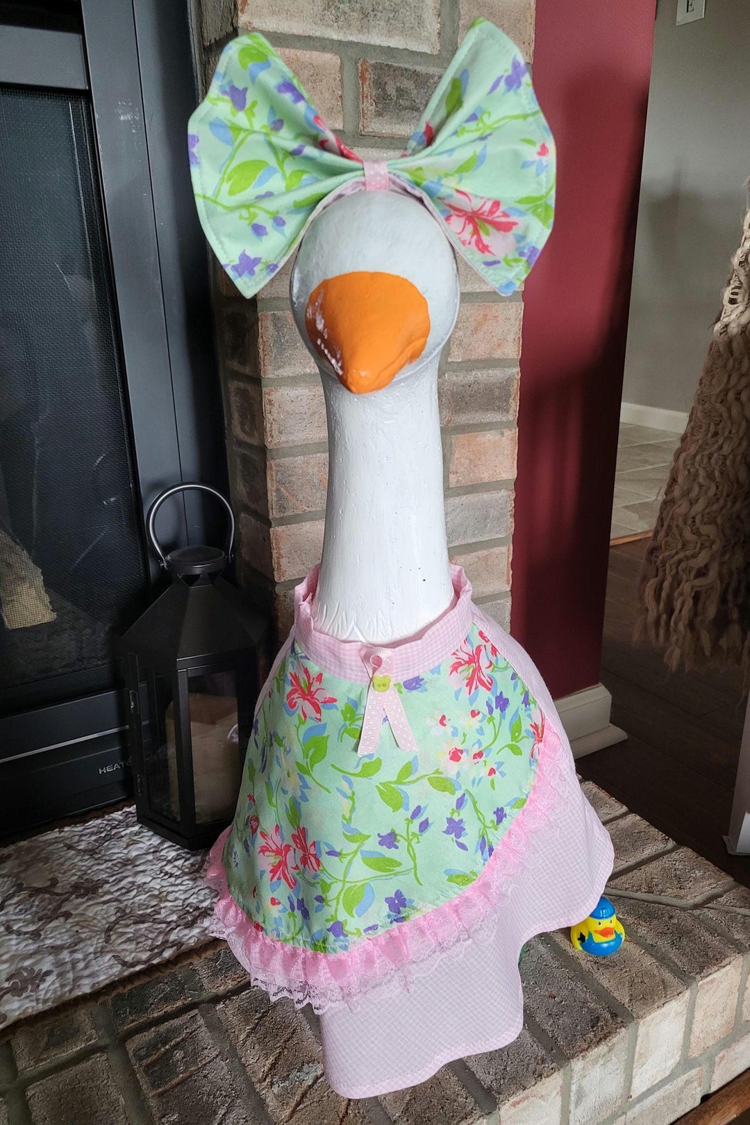 23+" Porch Goose Dress and REVERSIBLE Bow: Outfit for 23-29" Goose - Etsy