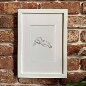 Halswirbel Anatomie Druck, Anatomie Poster, Wandkunst, Medizinische Zeichnung, A5 Art