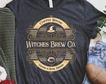 Witches Brew Shirt, Wich Halloween Shirt, Witch Coffee Shirt,  Coffee Shirt, Funny Halloween Party Shirt,