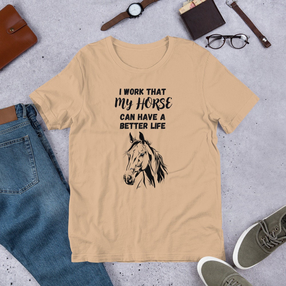 Funny Horse T-shirt, Equestrian Lover Tee - Etsy