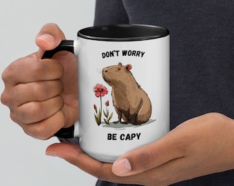 Cute Capybara Coffee Mug, Animal Lover Gift
