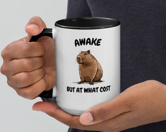 Retro Capybara keramisk mugg, 90-talsnostalgipresent