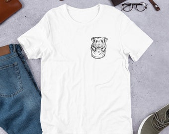 ポケットサイズのモルモットTシャツ、動物好きへのギフト