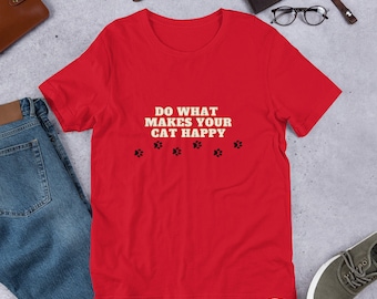 Cute Cat Lover T-Shirt, Funny Cat Graphic Tee