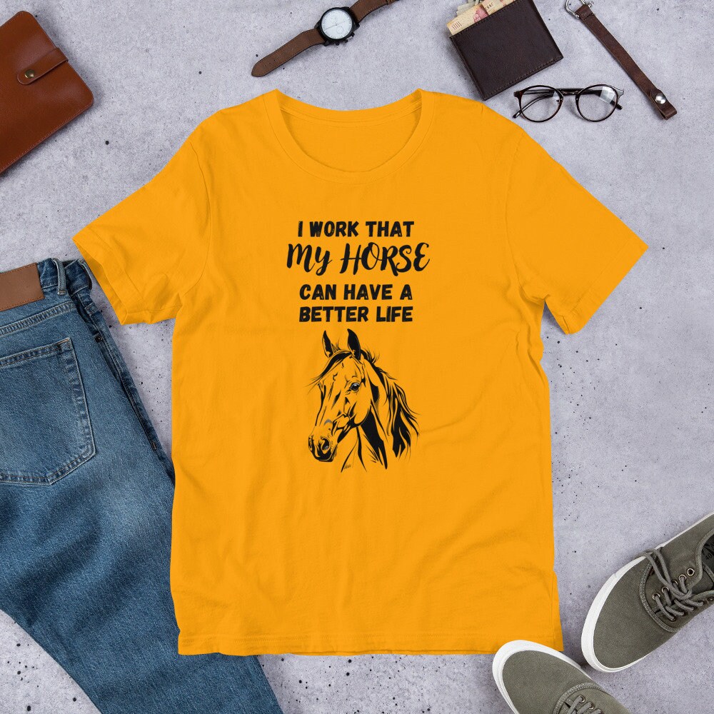 Funny Horse T-shirt, Equestrian Lover Tee - Etsy