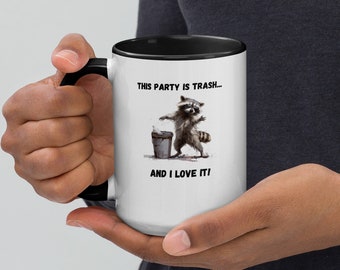 Sarcastic Raccoon Coffee Mug, Funny Humor Gift