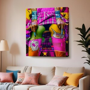 Don&#39;T Touch Sexy Print Pop Art, Pop Art Canvas Print, Populer Canvas Print, Populer Canvas Wall Art, Pop Art Modern Wall Decor
