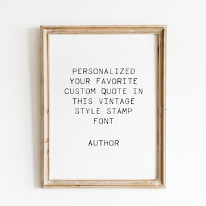 Custom Quote Print, Personalised Text, Personalized Poster, Creative Typography Wall Art, Song Lyrics, Create Your Own Words, Digital Print
