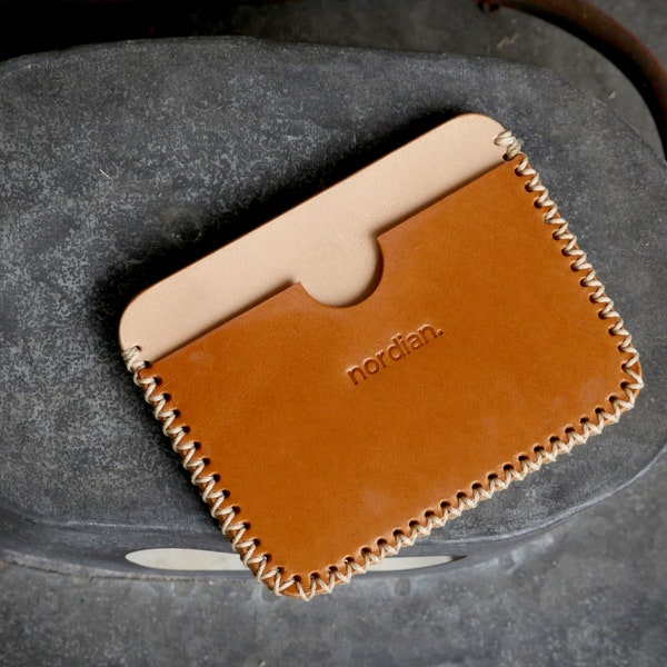 Handmade Wallet Cardholder Personalized Leather Kartenhalter Kartenetui Portemonnaie