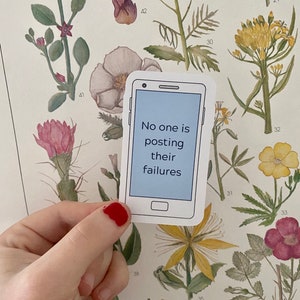 No One Is Posting Their Failures Sticker