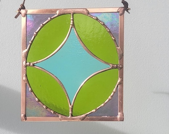 Starburst Stained Glass Panel