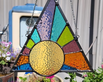 Stained Glass Rising Sun
