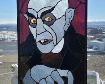 Nosferatu Stained Glass Panel