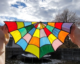Croft Glass Colorful Web