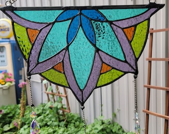 Stained Glass Crystal Charm Mandala
