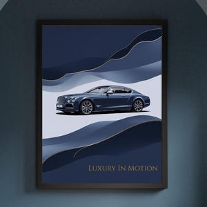 Bentley Continental GT Sketch Print: Luxury Car Art (Digital Download)