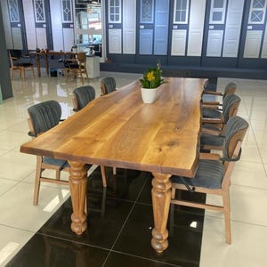 Walnut Dining Table, Wooden Dining Table, Custom Dining Table, Solid Wood Table, Rustic Dining Table, Dining Room Table, Farmhouse Table