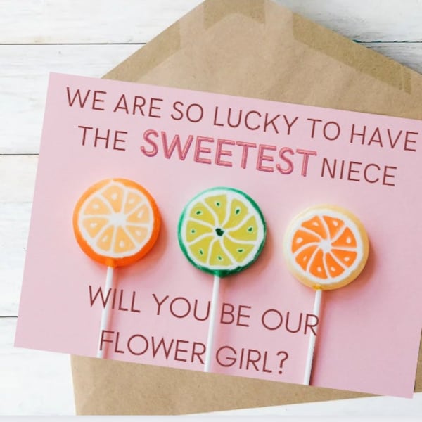 Flower Girl Proposal Etsy