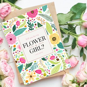 Modelo de proposta de casamento para florista - Você será minha florista - Modelo colorido e floral - Modelo Canva