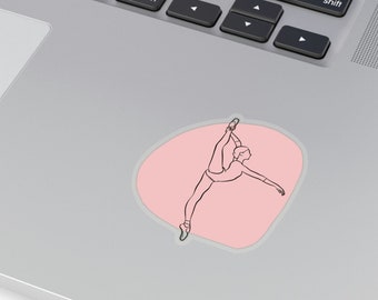 Ballerina sticker pink | Dance sticker | Ballet Lover Gift | Girls birthday gift | girls sticker for laptop | Ballerina sticker| ballet