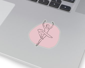 Pink Ballerina sticker | Dance sticker | Ballet Lover Gift | Girls birthday gift | girls sticker for laptop | Ballerina sticker| ballet