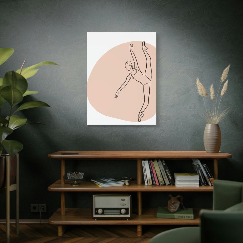 Pink Ballerina Room Wall Decor Dance Nursery Wall Decor Ballet Lover