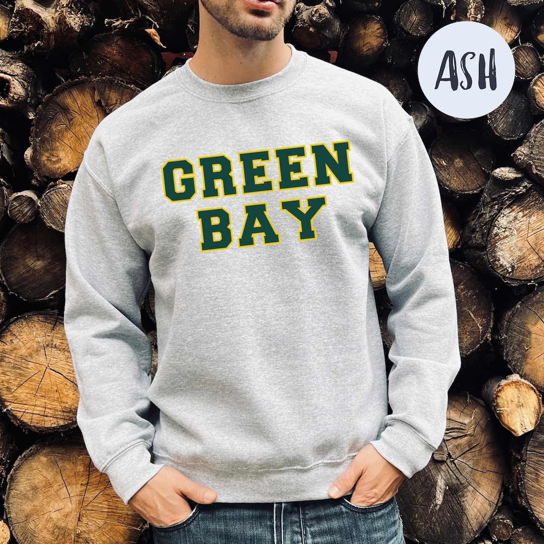 Green Bay Wisconsin College Style Sweatshirt Green Bay Etsy