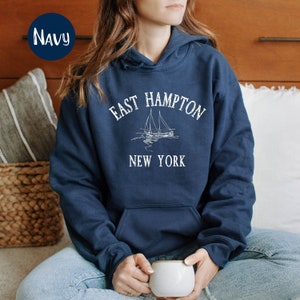 East Hampton Grunge Style Hoodie, East Hampton Sweatshirt, East Hampton Sweater, East Hampton Summer, East Hampton Vacation Gift Sweater