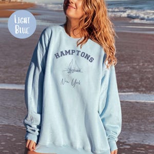 Hamptons Crewneck Sweatshirt, Hamptons Sweatshirt, Hamptons Sweater, East Hampton Vacation Sweatshirt, Hamptons New York Gift, Hamptons Gift
