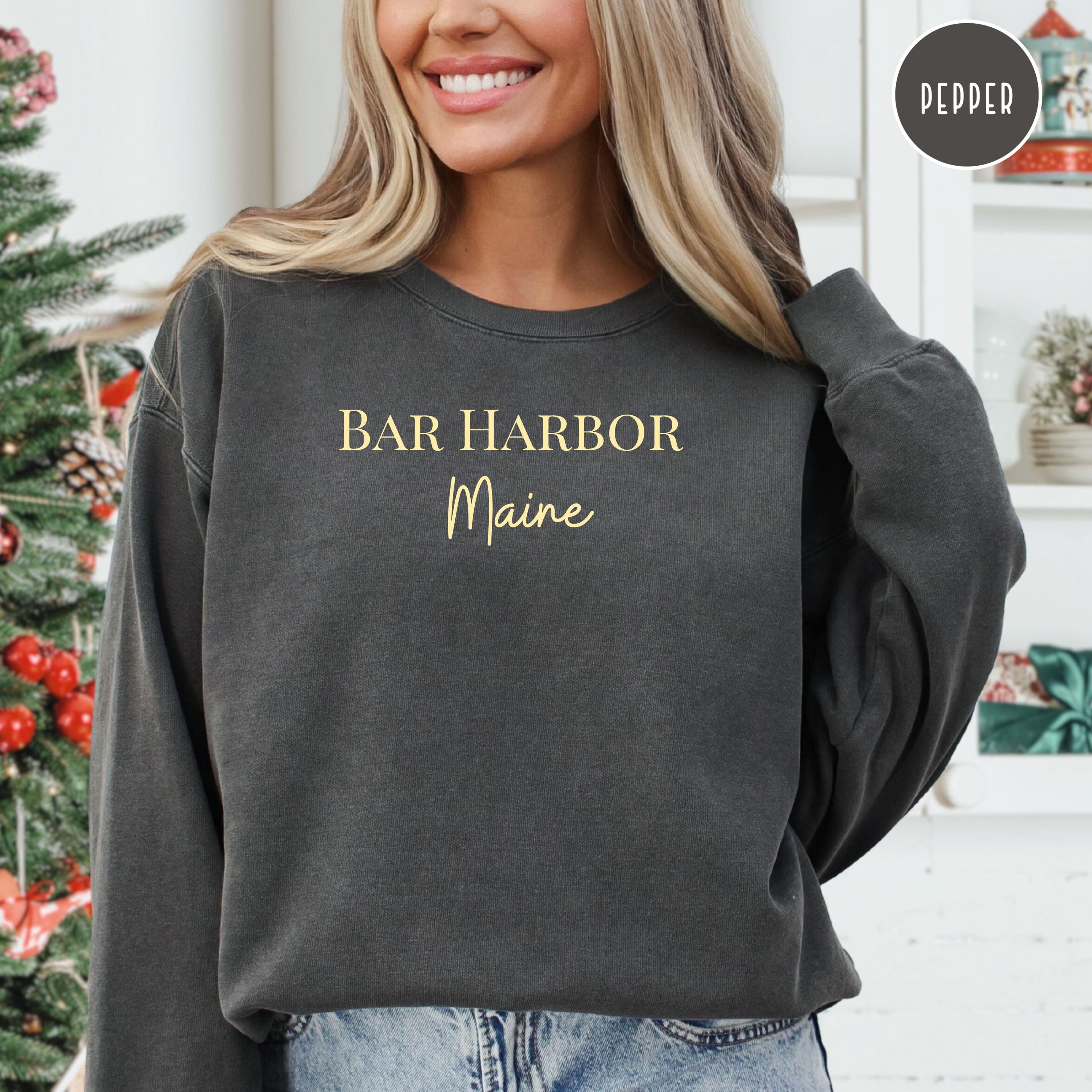 Bar Harbor Maine Comfort Colors® Sweater Gift, Bar Harbor Maine 